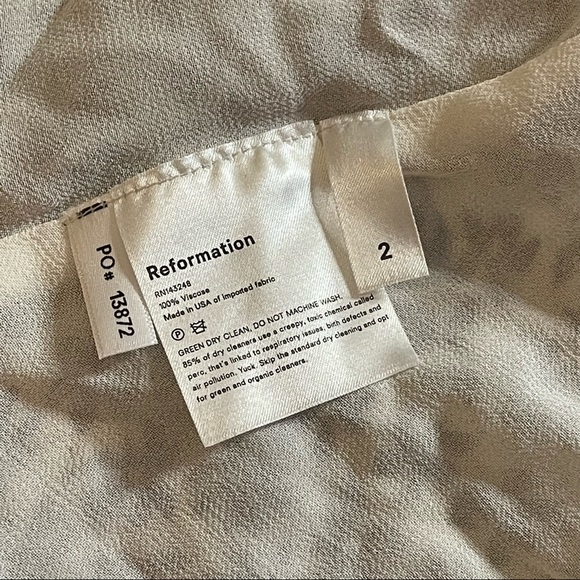 Reformation Juliette Midi Dress Size 2 - Picture 9 of 12